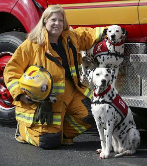 Firefighter Dayna Hilton