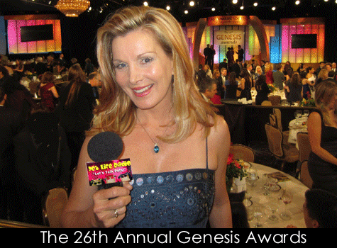 Megan Blake interviews presenters, nominees and winners at the 26th annual Genesis Awards Red Carpet